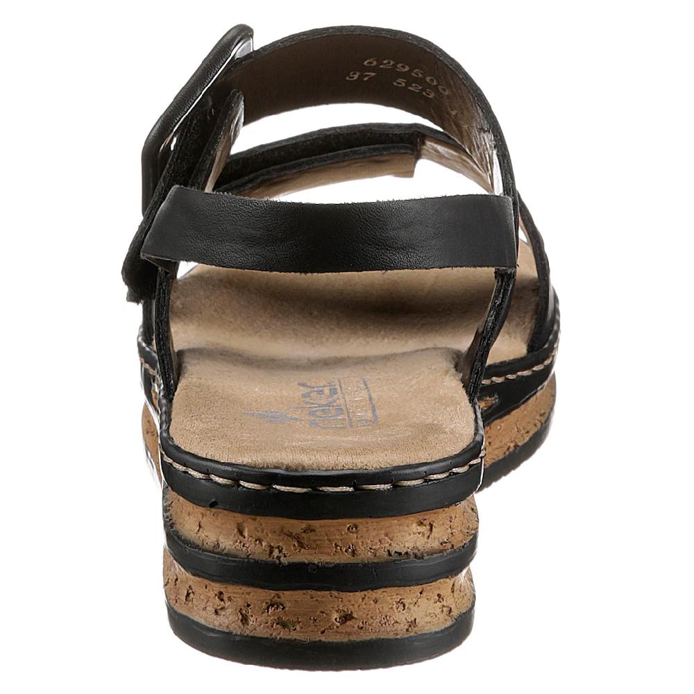 Rieker Keilsandalette Sommerschuh Sandale Keilabsatz mit modischer Schmuckspange online bestellen Tiefpreis