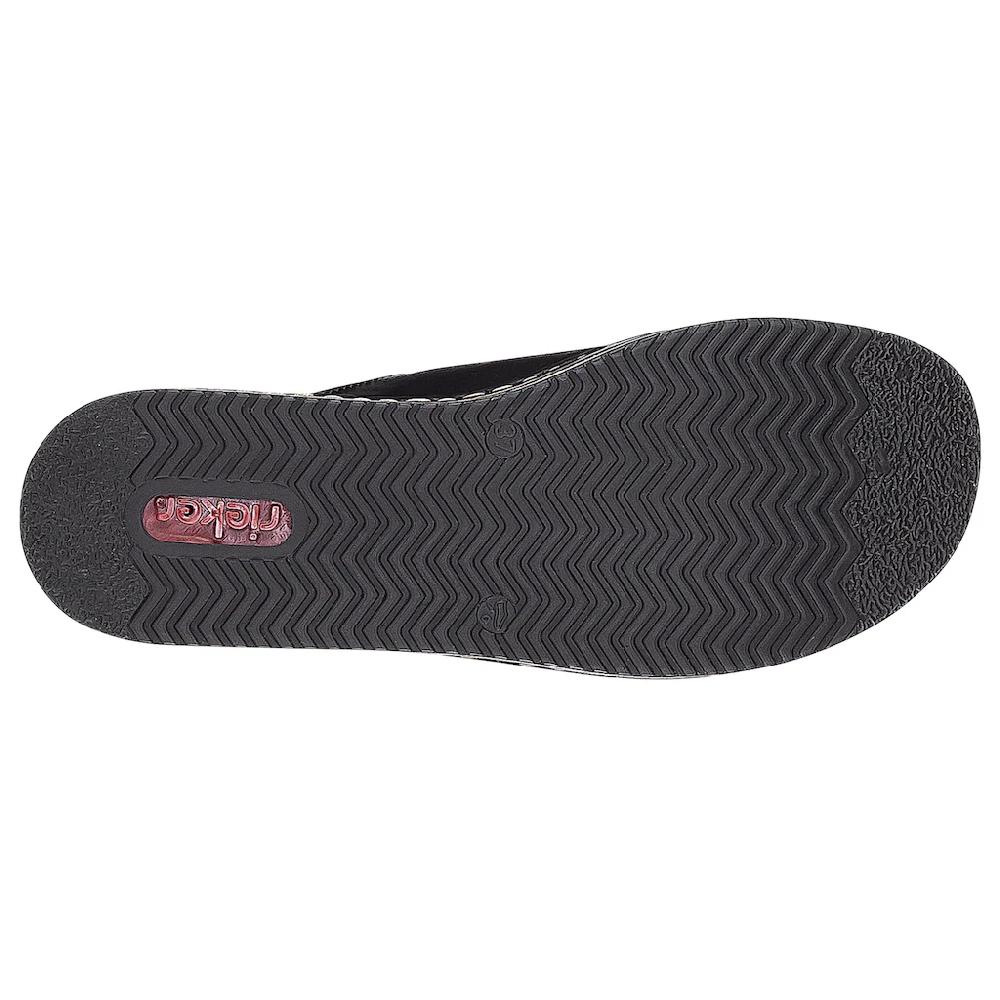 Rieker Pantolette Plateau Sommerschuh Schlappen in klassischer Optik online bestellen Nur für heute