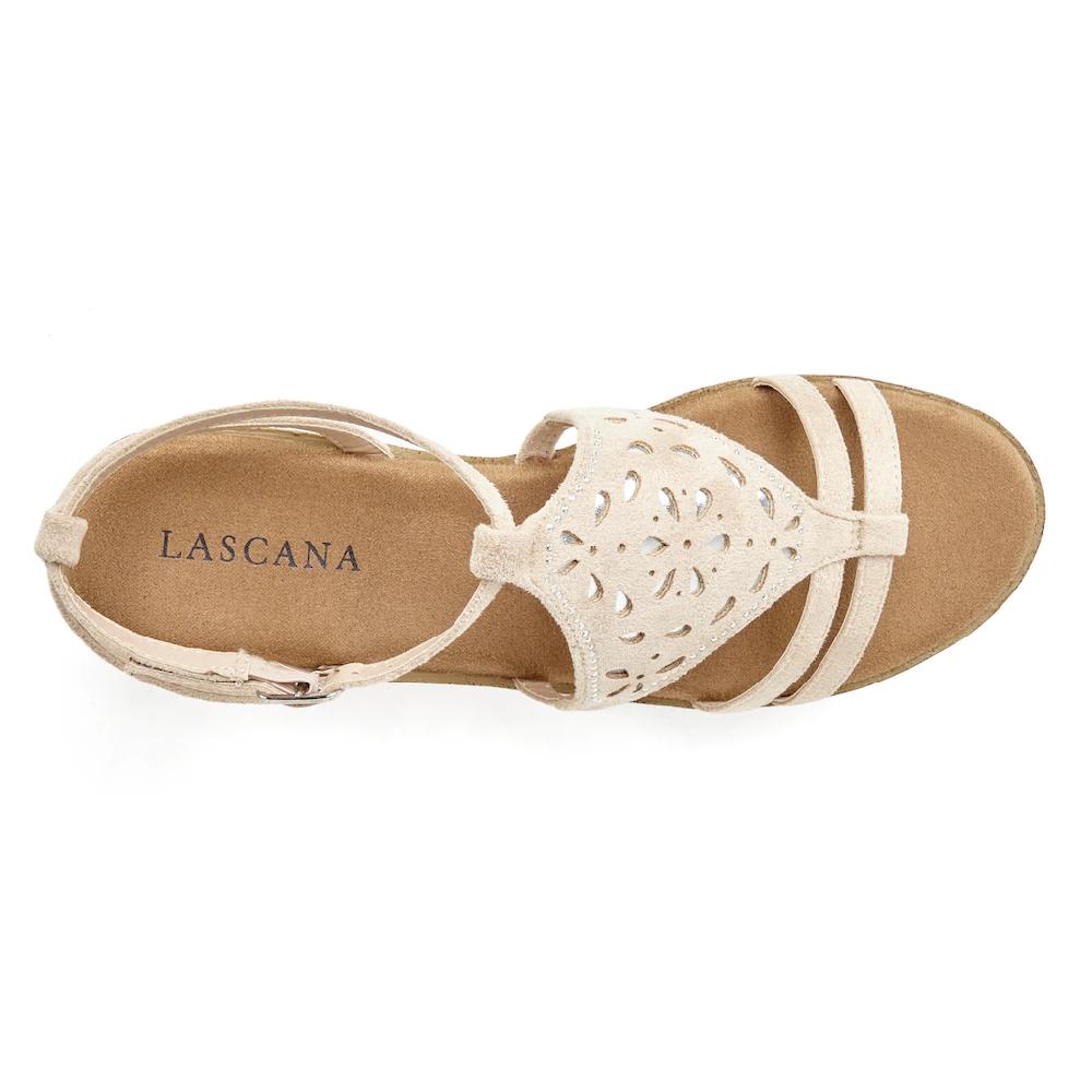 LASCANA Sandalette Sandalette Sommerschuh mit Keilabsatz gepolsterter Innensohle VEGAN kaufen Bis zu 55% Rabatt