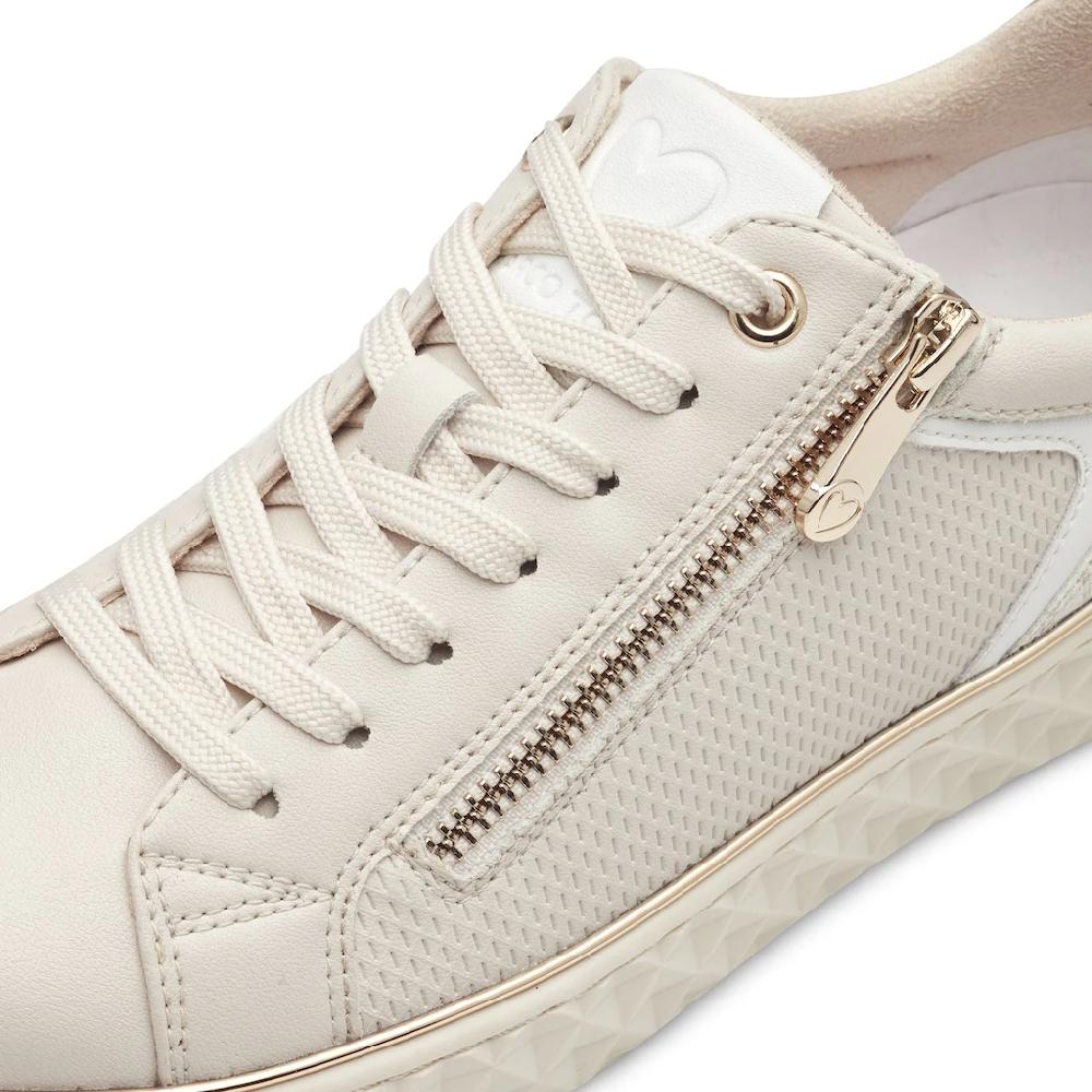 MARCO TOZZI Plateausneaker Freizeitschuh Halbschuh Schnürschuh mit seitlichem Reißverschluss kaufen Exklusivangebot