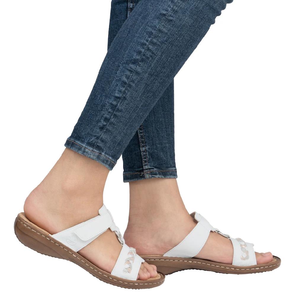 Rieker Pantolette Keilabsatz Sommerschuh Schlappen in sommerlicher Optik online kaufen Letzter Tag