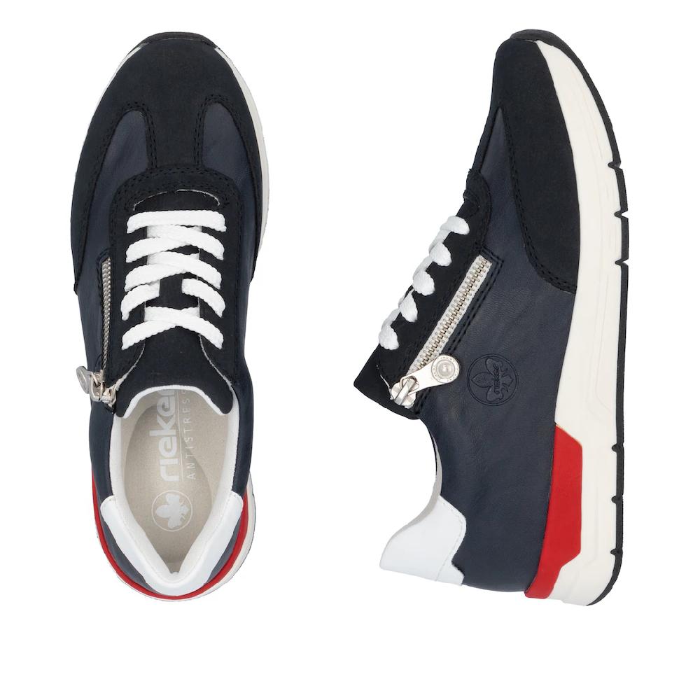 Rieker Keilsneaker Halbschuh Freizeitschuh Schnürschuh mit seiltichem Reißverschluss online bestellen Sonderangebot der Fabrik