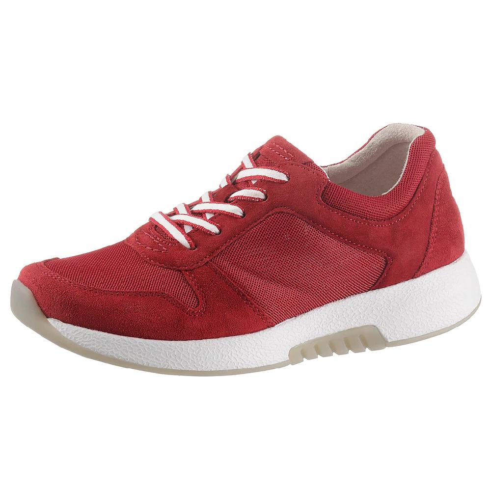 Gabor Rollingsoft Keilsneaker Freizeitschuh Halbschuh Schnürschuh im sommerlichem Materialmix online kaufen Vierteljährliche Förderung