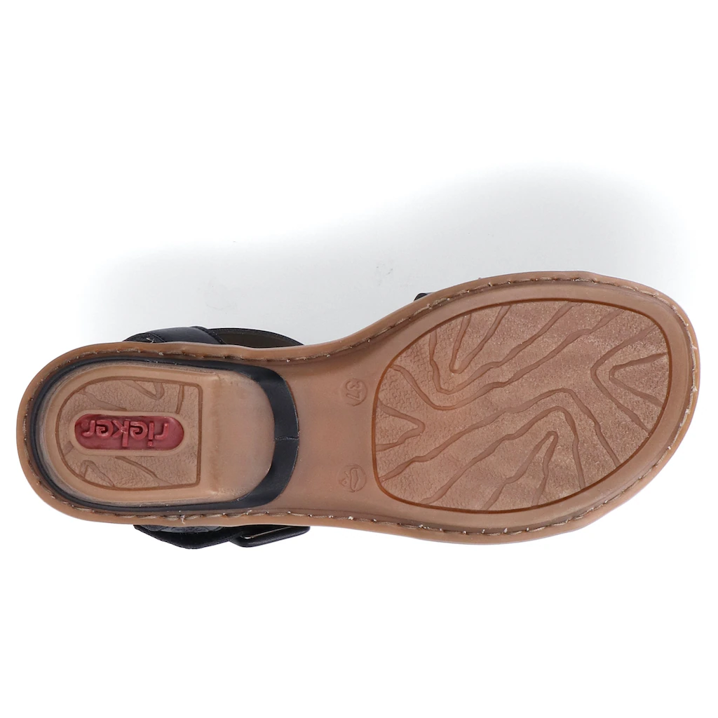 Rieker Sandalette Sommerschuh Sandale Keilabsatz mit Klett kaufen Fabrikladen