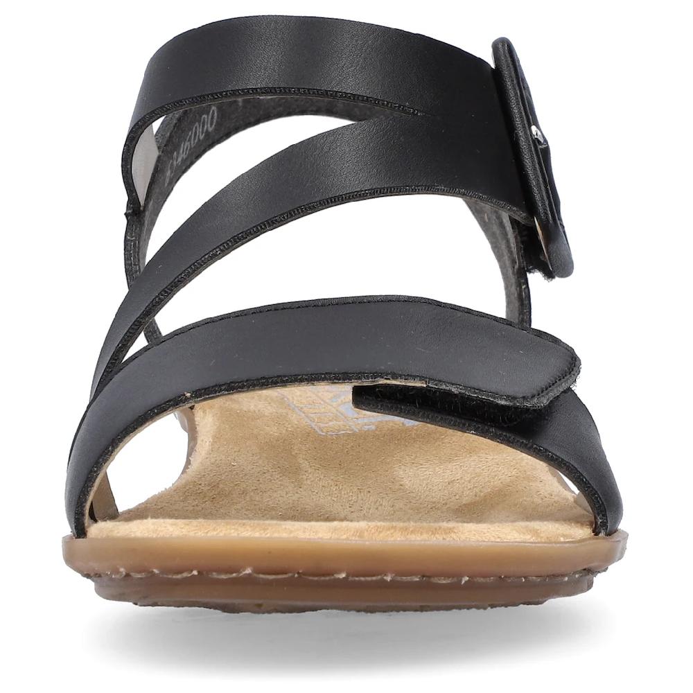Rieker Sandalette Sommerschuh Sandale Keilabsatz mit Klett kaufen Fabrikladen