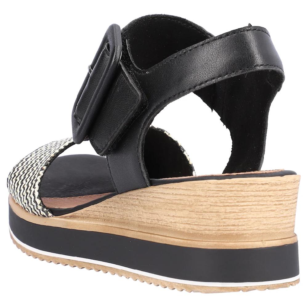 Remonte Sandalette »ELLE-Collection« Sommerschuh Sandale Bequemschuh mit Klett unter der Zierschnalle online kaufen Verkauf