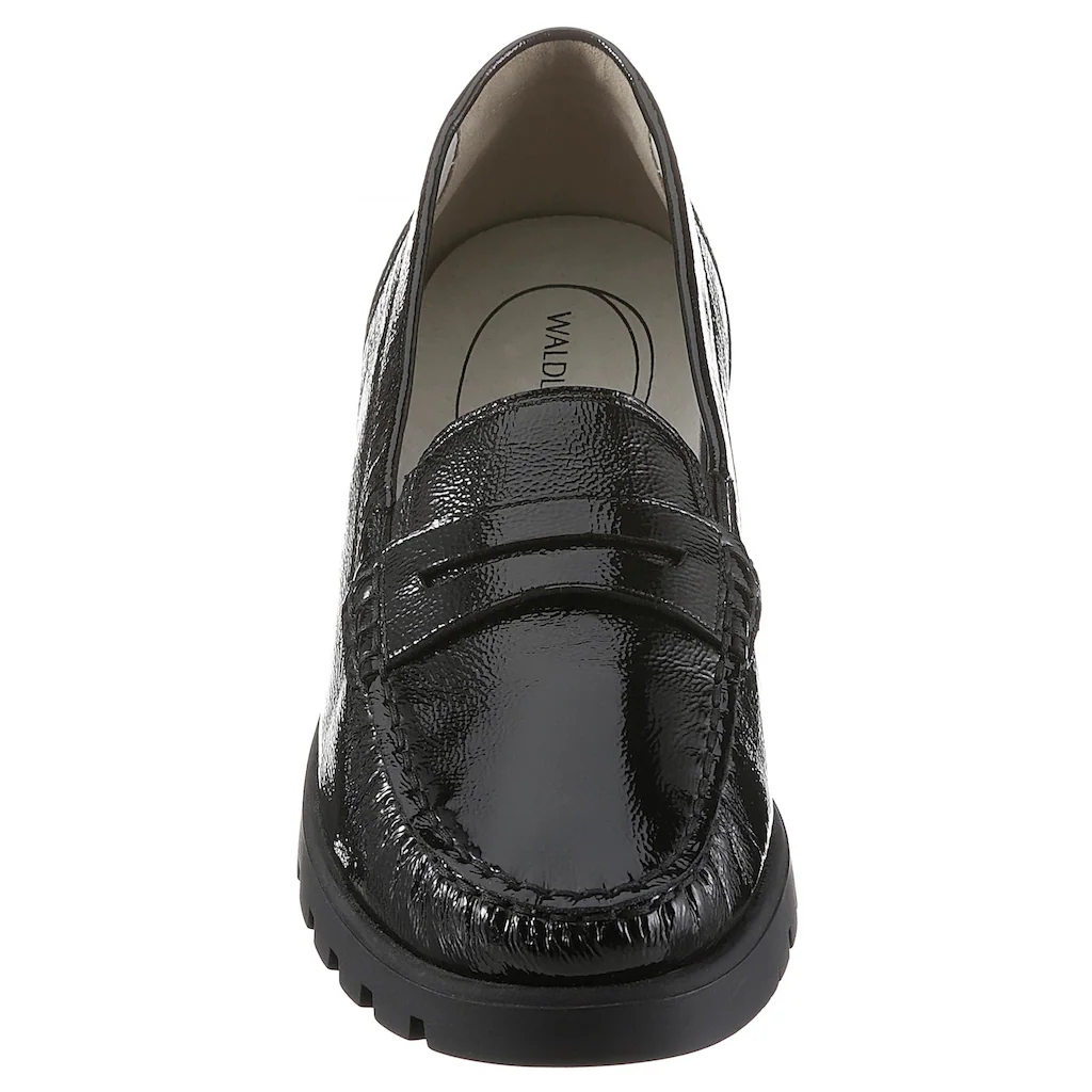 Waldläufer Mokassin »HEGLI« Slipper Bequemschuh aus Lackleder in komfortabler Schuhweite H online kaufen Exklusivangebot