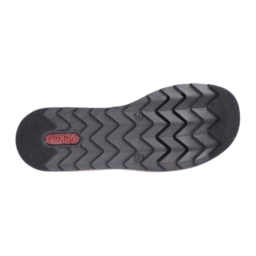 Rieker Pantolette Keilabsatz Sommerschuh Schlappen mit Bastumrahmung bestellen Saisonschlussverkauf
