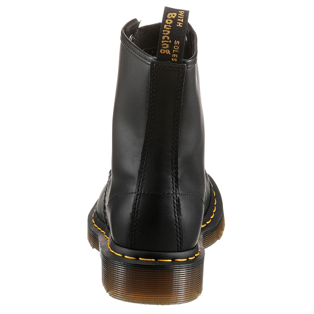 DR. MARTENS Schnürstiefel »1460 8 Eye Boot« Festival Blockabsatz Schnürboots mit gelber Rahmennaht ▷ für Heißer Verkauf