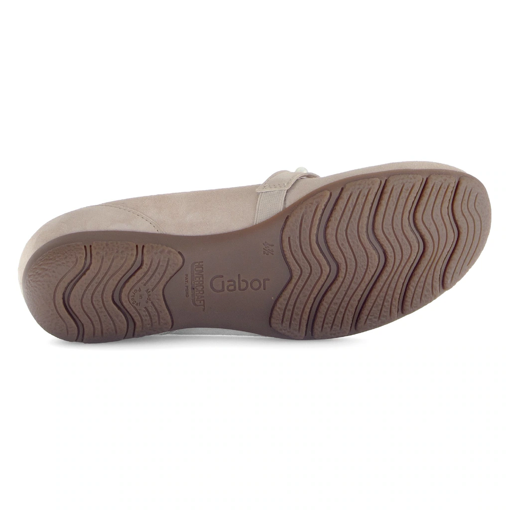 Gabor Riemchenballerina Businesschuh Kettschuh mit Hovercraft-Luftkammer-Laufsohle Online Outlet