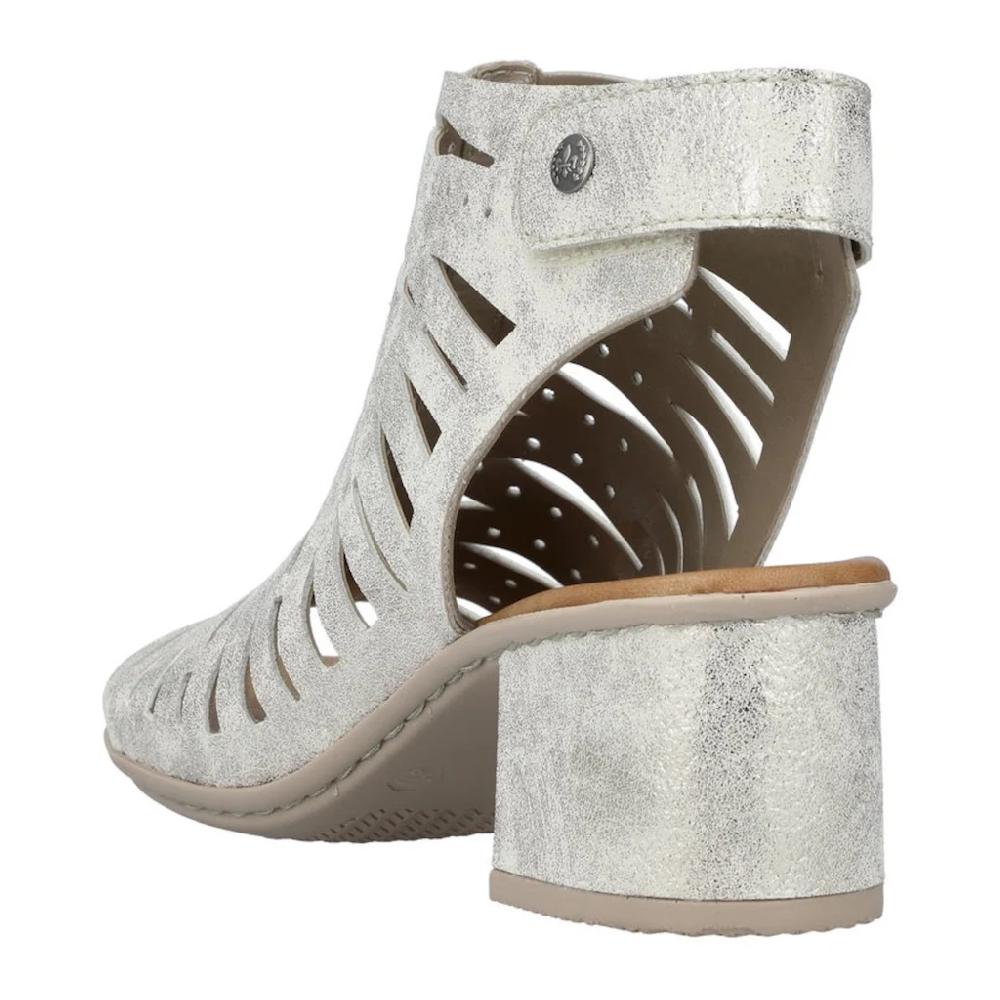 Rieker Sandalette Sommerschuh Sandale Blockabsatz im Metallic-Look online kaufen Kauf eins, bekomm eins gratis