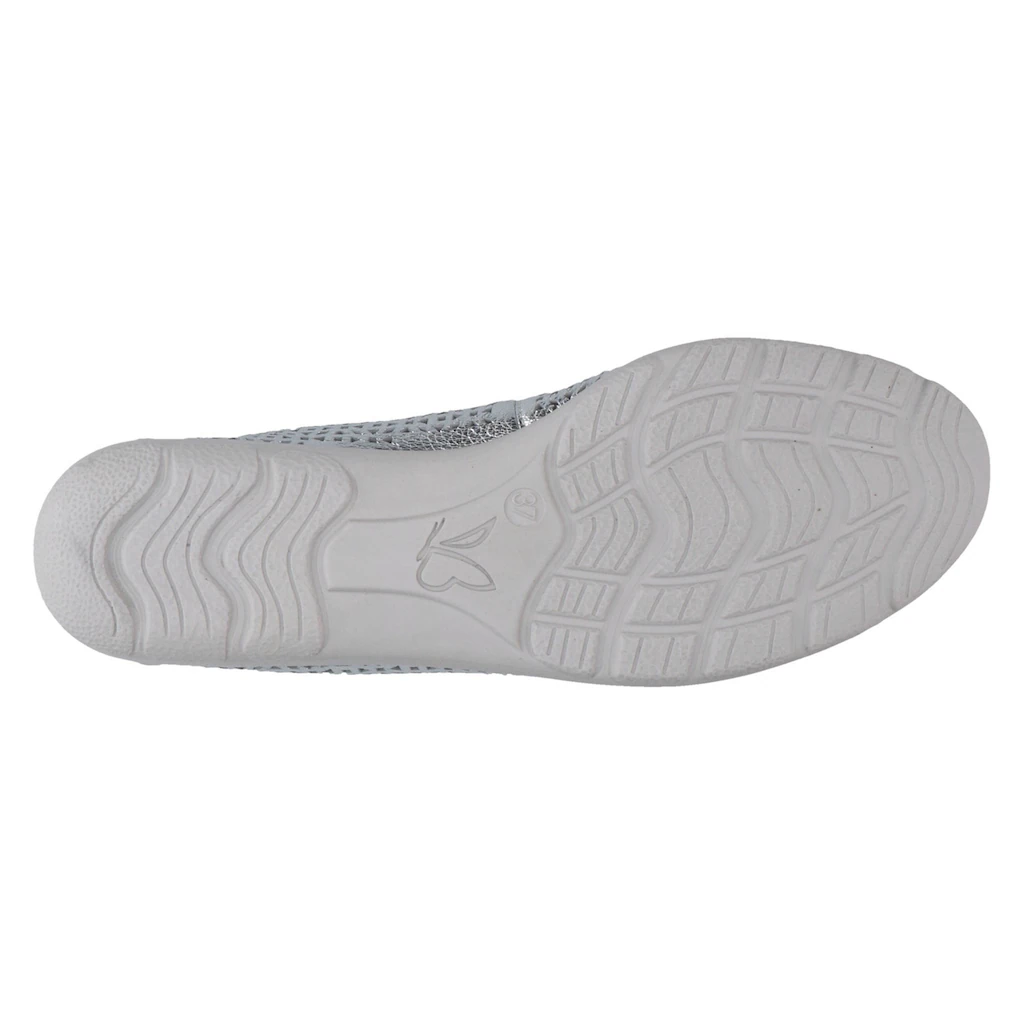 Caprice Ballerina Slipper Bequemschuh Schlupfschuh mit Perforation ▷ für Super Sparpreis