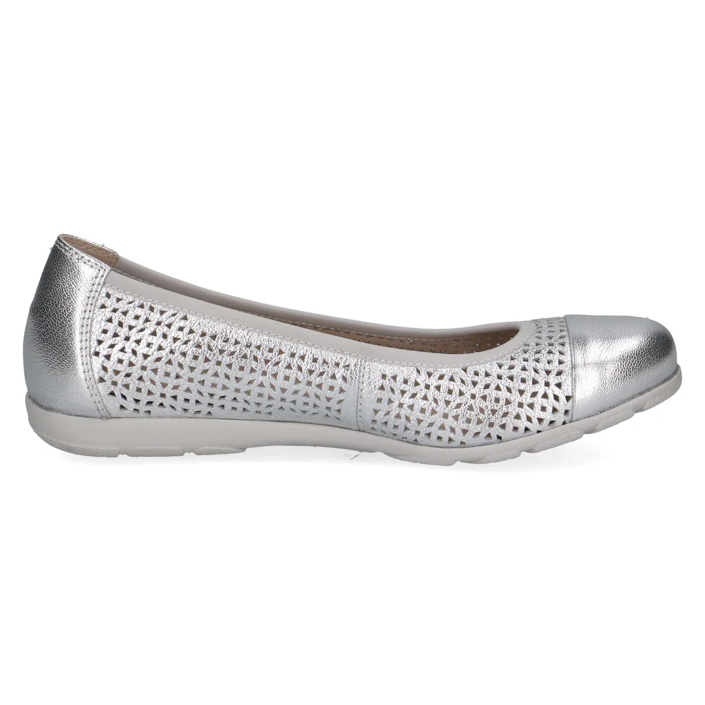 Caprice Ballerina Slipper Bequemschuh Schlupfschuh mit Perforation ▷ für Super Sparpreis