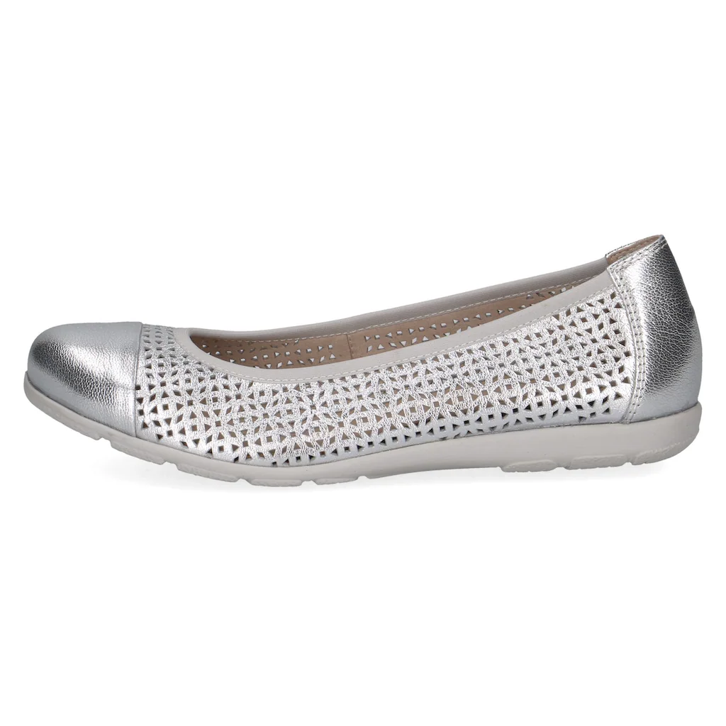 Caprice Ballerina Slipper Bequemschuh Schlupfschuh mit Perforation ▷ für Super Sparpreis