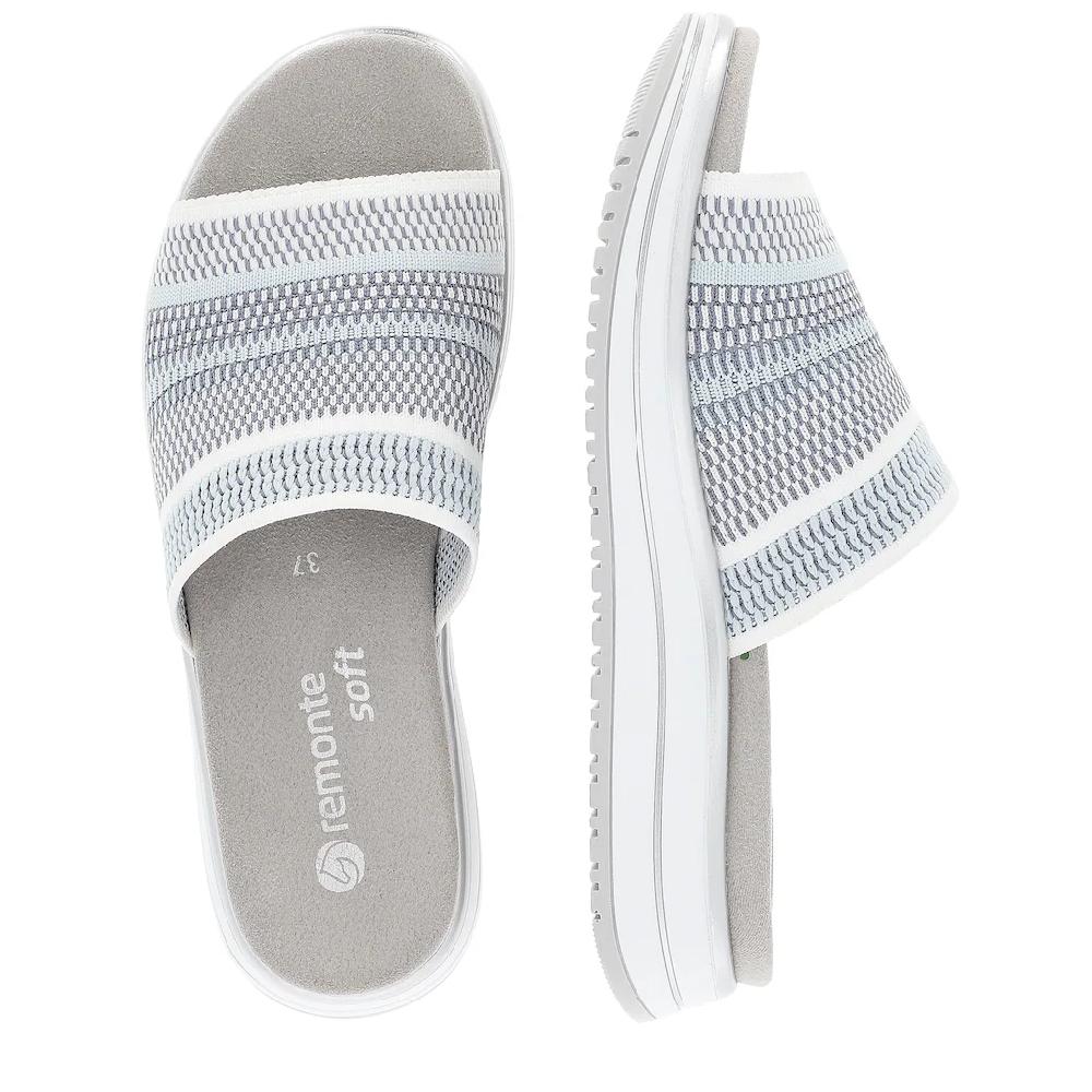 Remonte Pantolette Keilabsatz Sommerschuh Schlappen mit praktischem Gummizug ▷ für Begrenzt auf 3 Tage