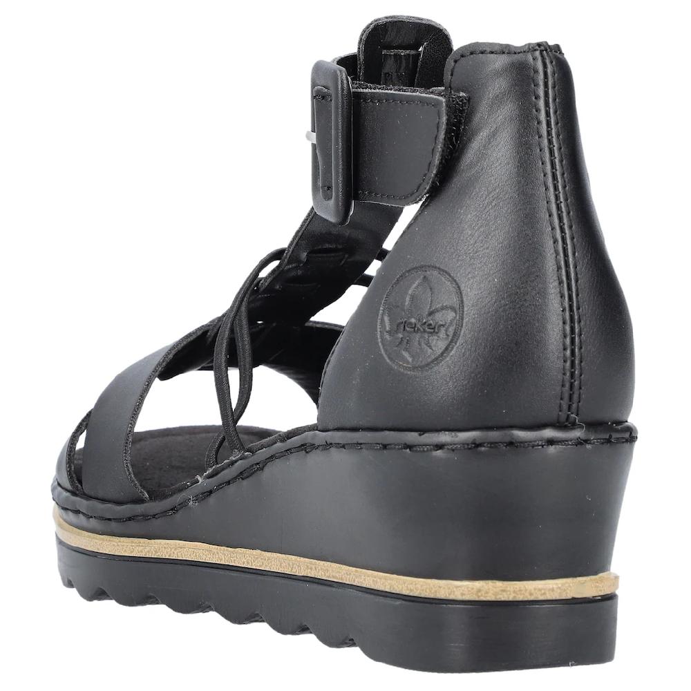 Rieker Keilsandalette Sommerschuh Sandale Keilabsatz mit Klettverschluss-Riemchen kaufen Im Verkauf