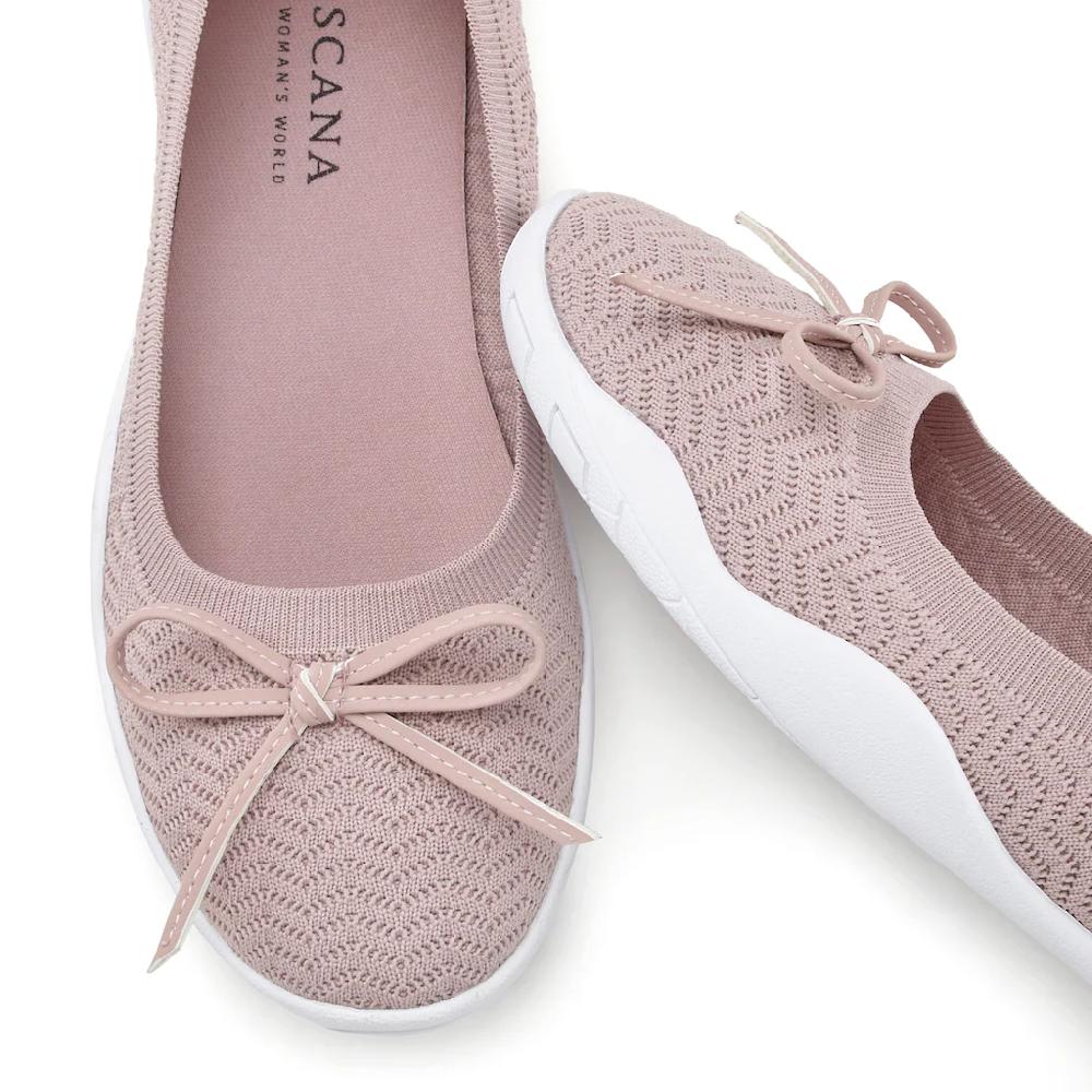 LASCANA Sneaker Ballerinas mit flacher & flexibler Sohle superleicht Slipper Halbschuh VEGAN ▷ für Valentinstagsangebot