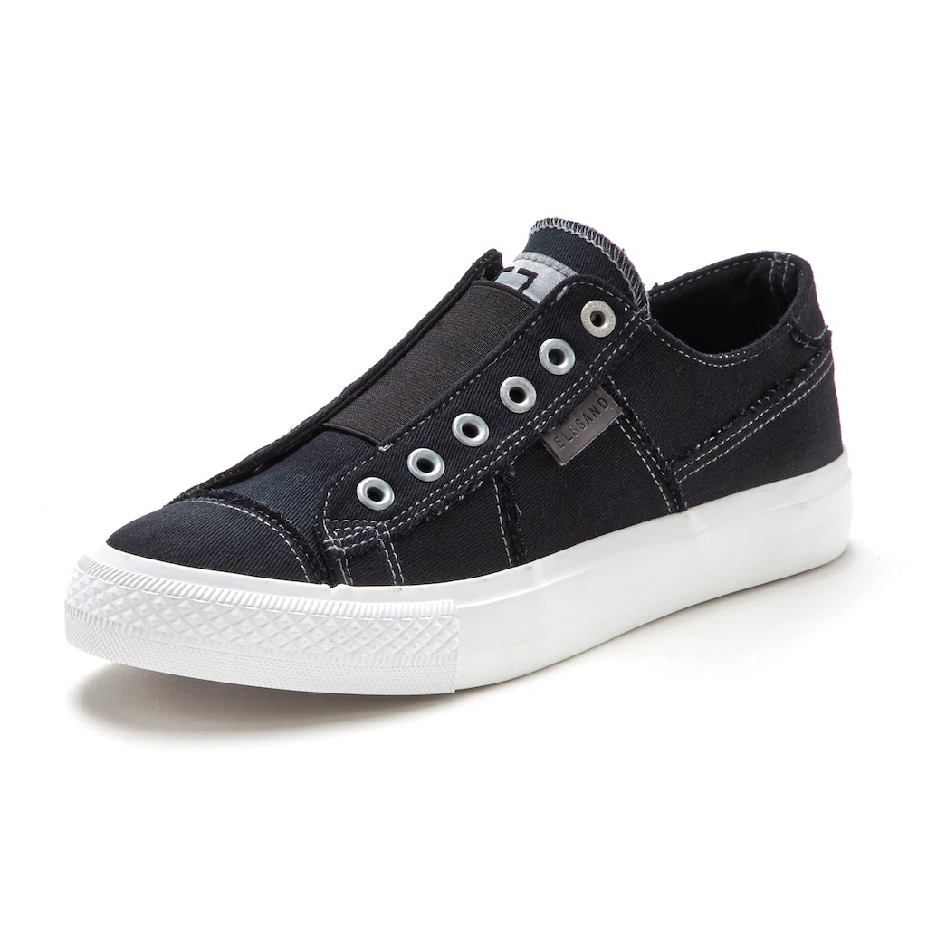 Elbsand Slip-On Sneaker aus Textil bequemer Elastik Einsatz Halbschuh Slipper Freizeitschuh kaufen Top Angebot