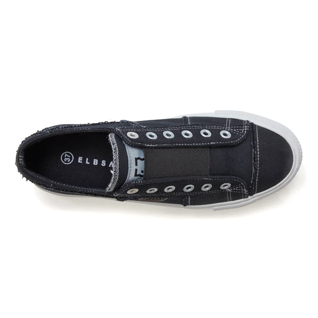 Elbsand Slip-On Sneaker aus Textil bequemer Elastik Einsatz Halbschuh Slipper Freizeitschuh kaufen Top Angebot