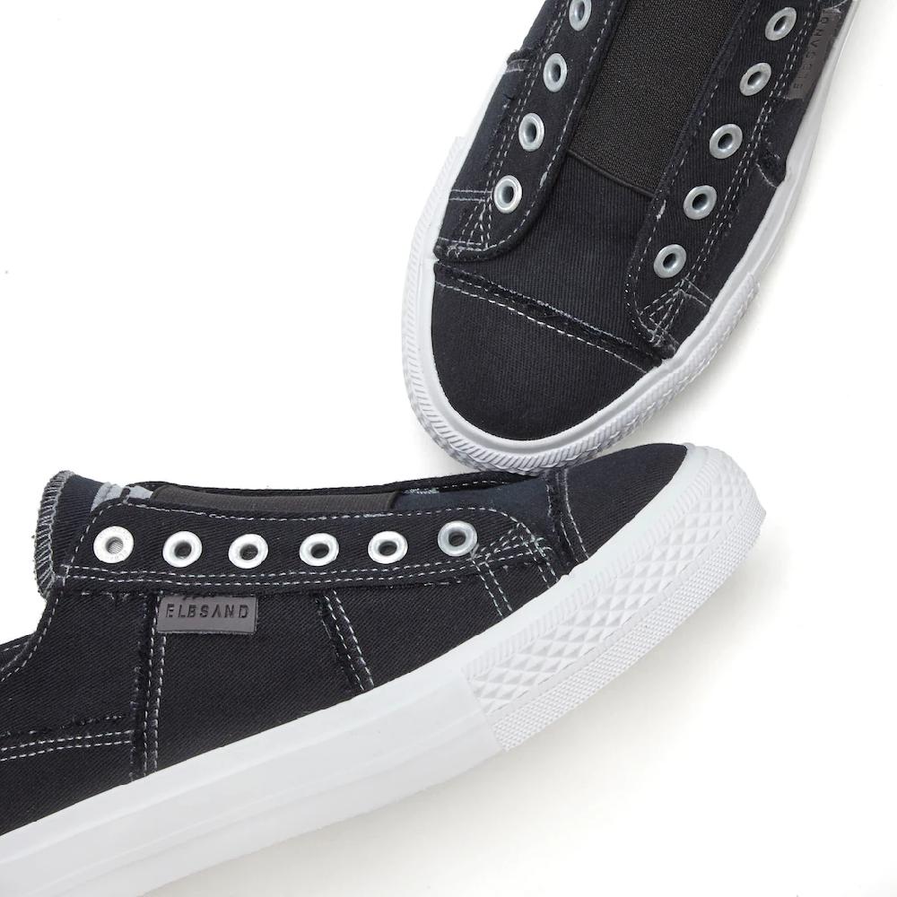 Elbsand Slip-On Sneaker aus Textil bequemer Elastik Einsatz Halbschuh Slipper Freizeitschuh kaufen Top Angebot
