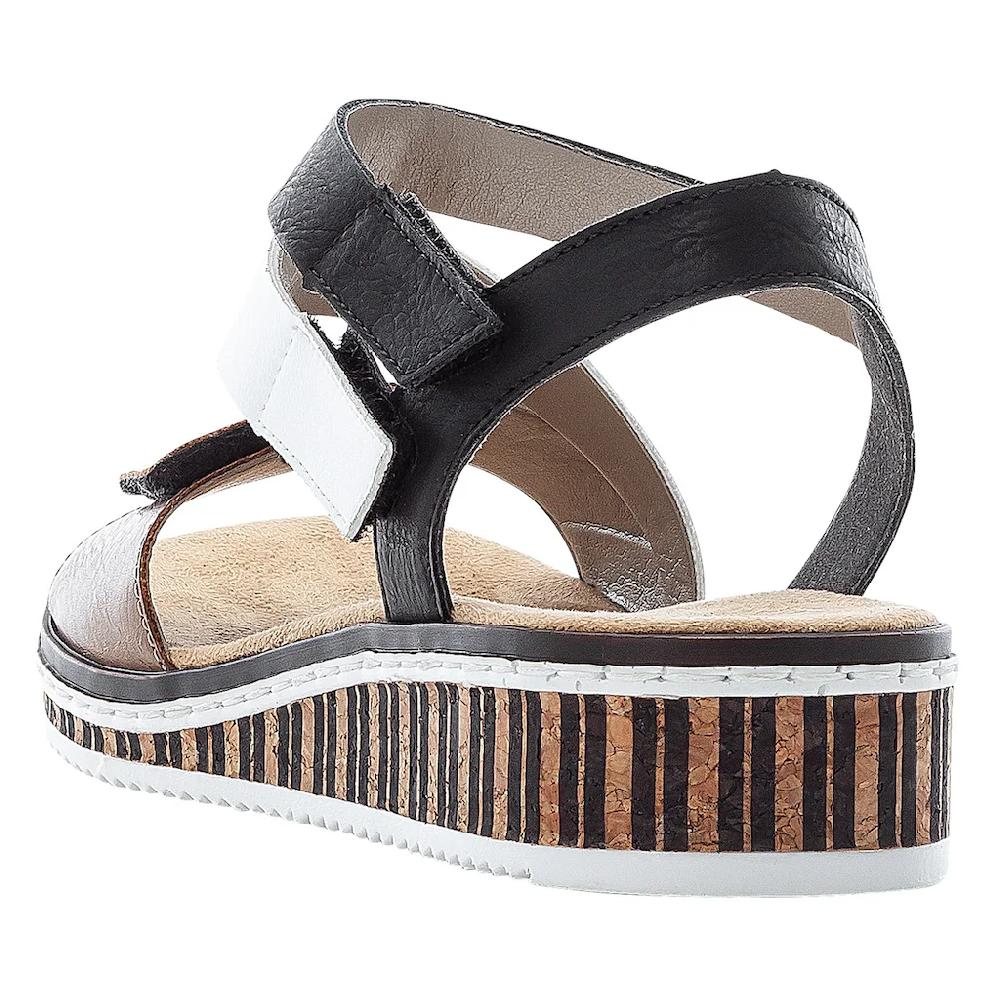 Rieker Riemchensandale Sommerschuh Sandalette Keilabsatz im modernen Look online bestellen Saisonale Angebote