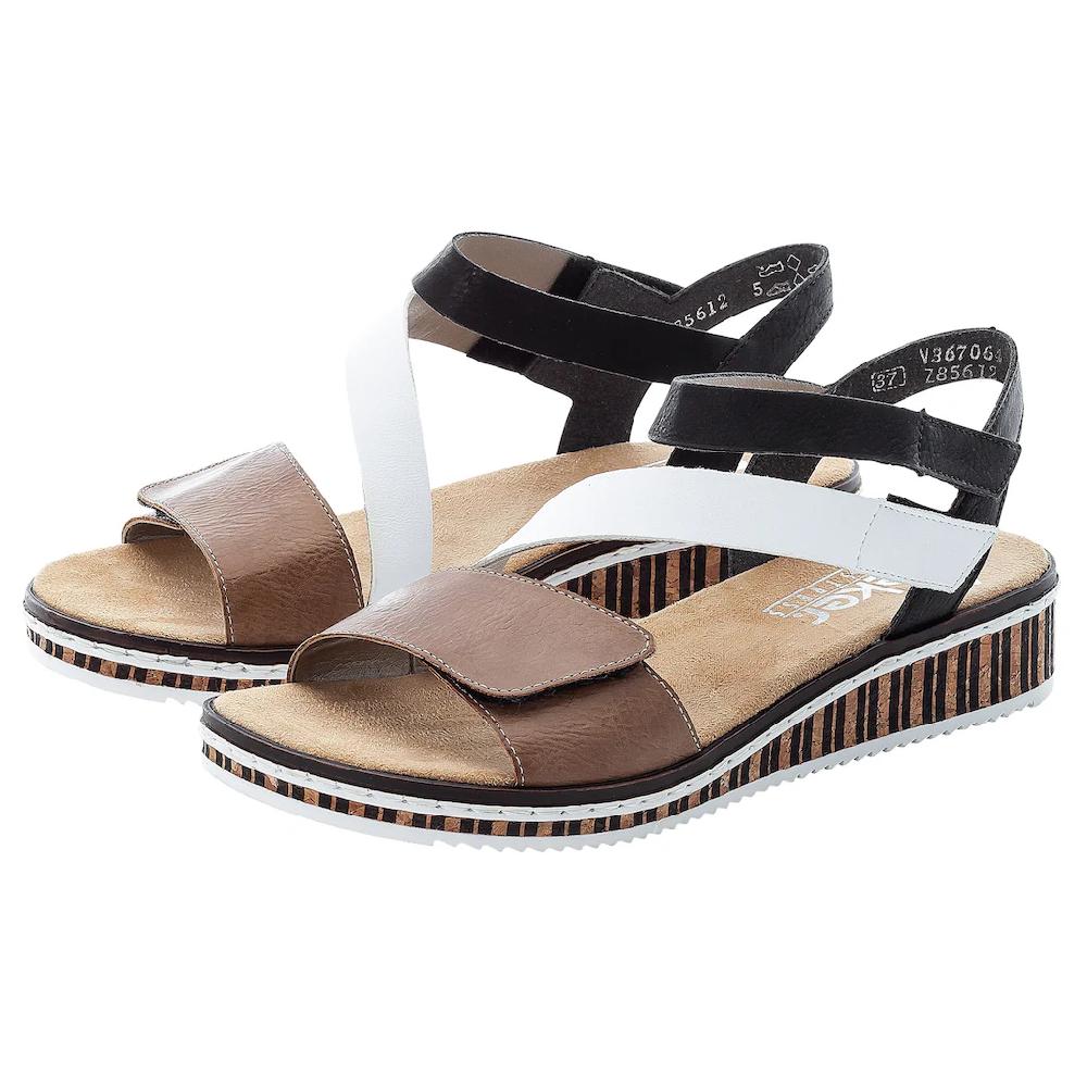 Rieker Riemchensandale Sommerschuh Sandalette Keilabsatz im modernen Look online bestellen Saisonale Angebote