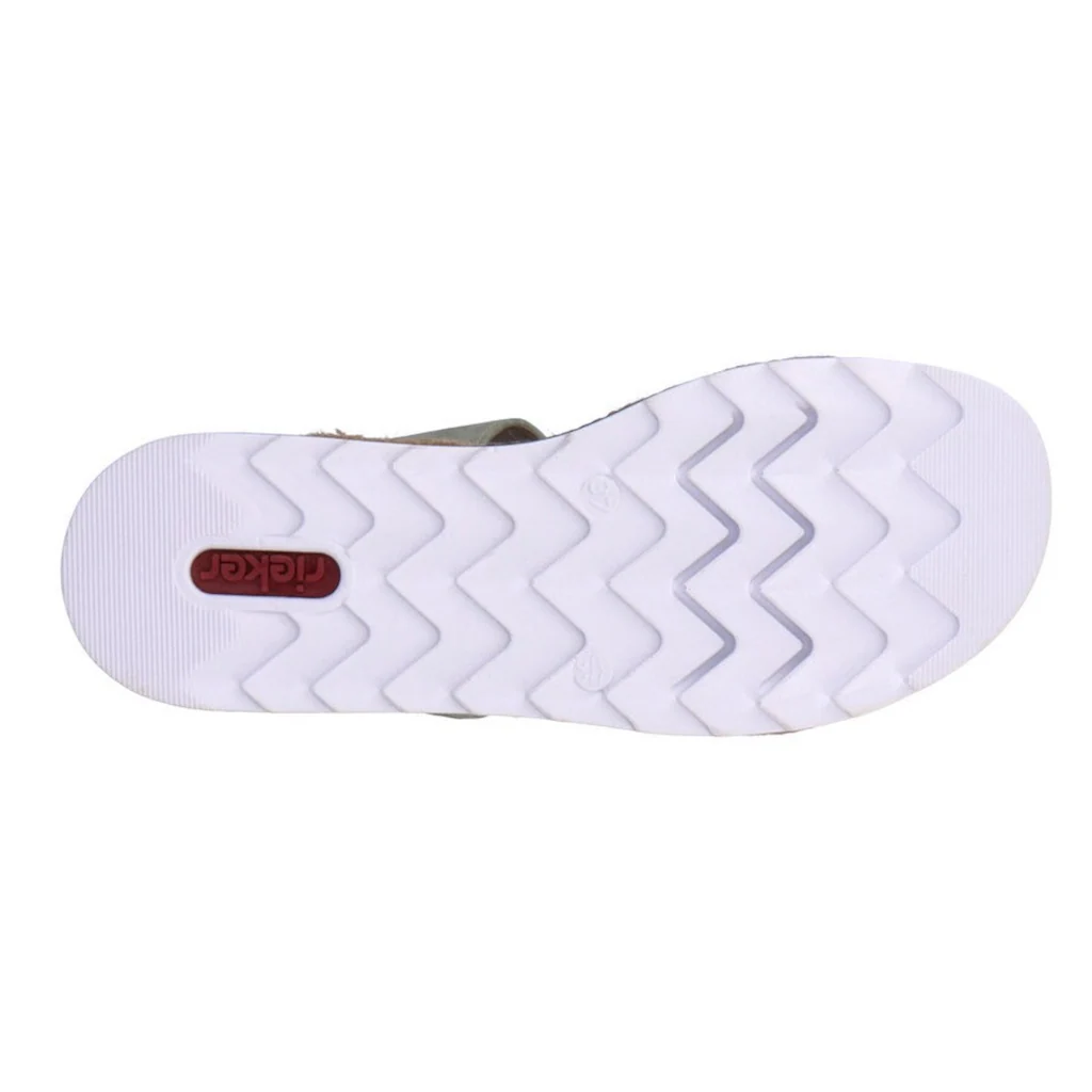 Rieker Pantolette Keilabsatz Sommerschuh Schlappen mit Zierperlen besetzt kaufen Riesige Ersparnisse