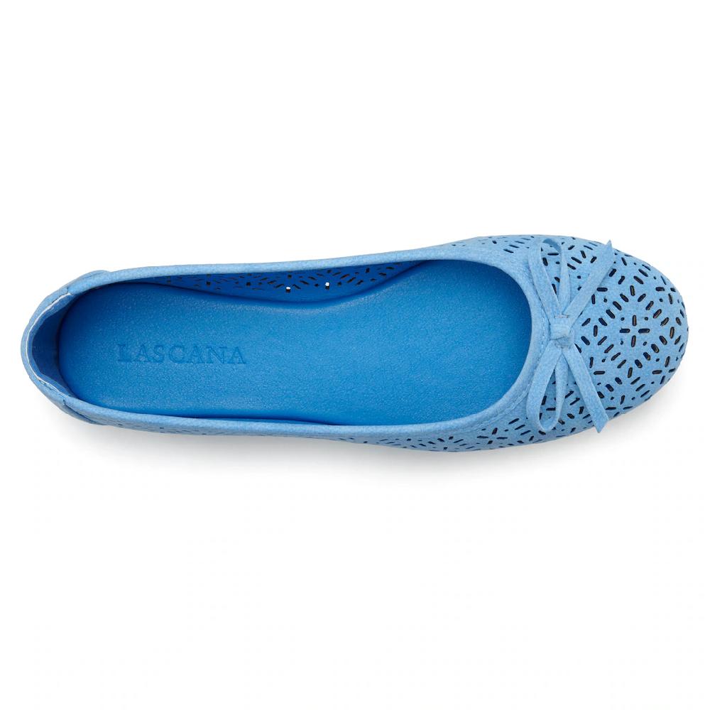LASCANA Ballerina Freizeitschuh Slipper Halbschuh mit kleinen Cut-Outs VEGAN online bestellen Wochenangebot