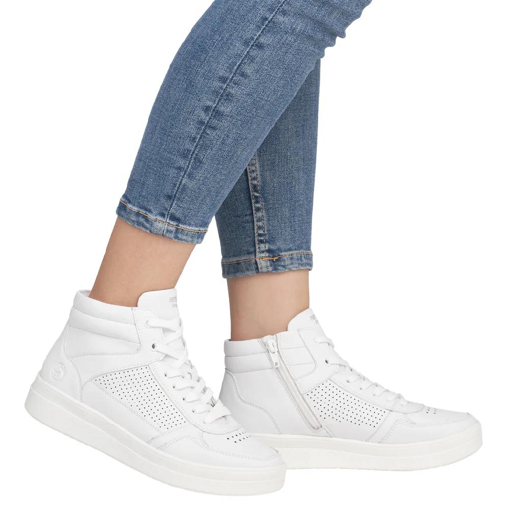 Remonte Plateausneaker Freizeitschuh Schnürschuh High Top-Sneaker mit Kontrastbesatz kaufen Discount Store für neue Produkte