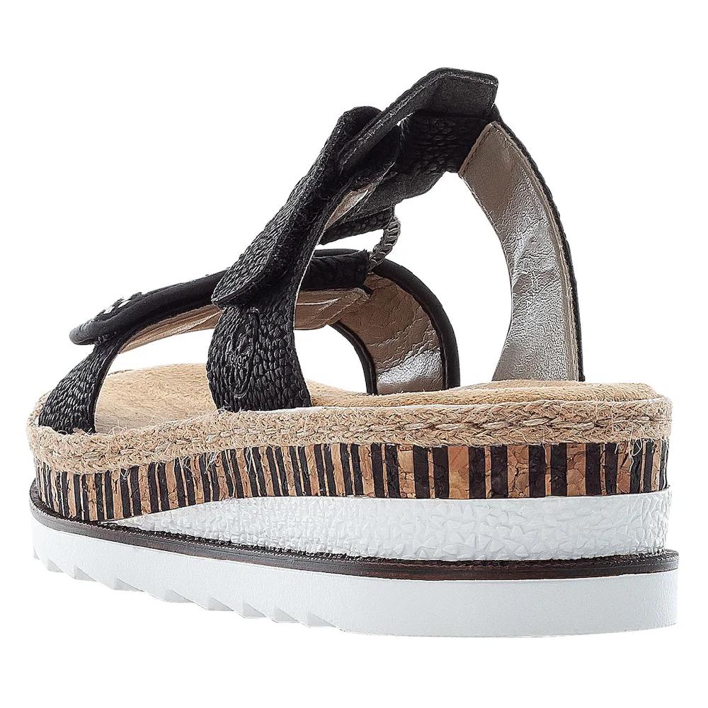 Rieker Pantolette Keilabsatz Sommerschuh Schlappen mit weicher Innensohle online kaufen Speichern exportieren