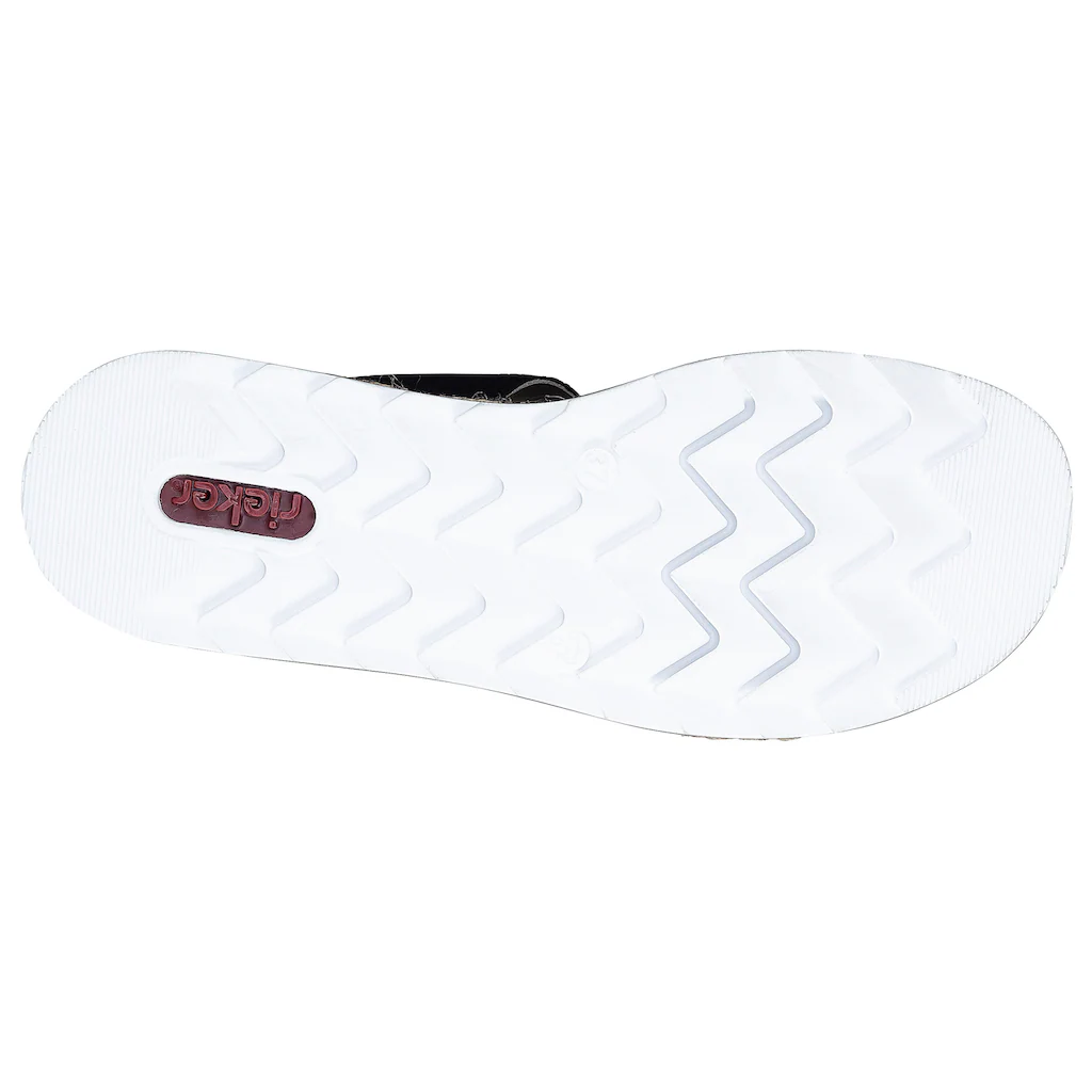 Rieker Pantolette Keilabsatz Sommerschuh Schlappen mit weicher Innensohle online kaufen Speichern exportieren