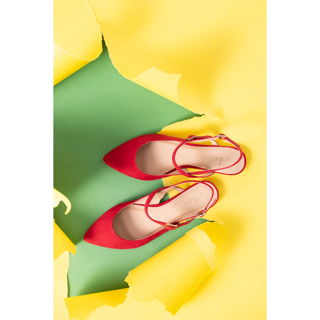 Aniston SHOES Slingpumps Flat Sommerschuh Riemchensandale - neue KOLLEKTION bestellen Online