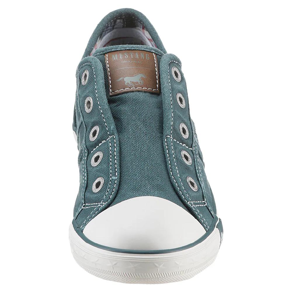 Mustang Shoes Slip-On Sneaker Slipper Sommerschuh Freizeitschuh mit praktischem Gummizug online bestellen Sonderangebot
