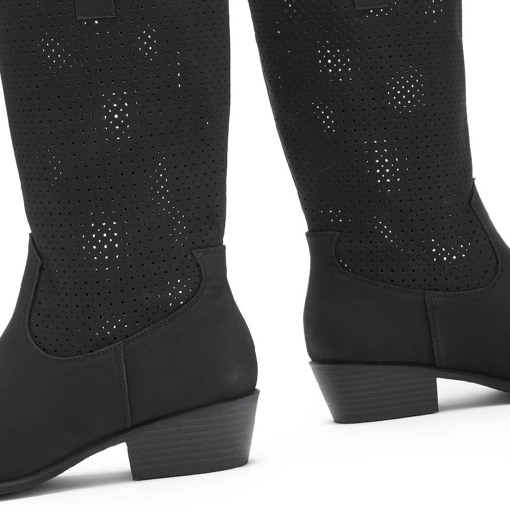 LASCANA Westernstiefel Sommer Boots Ankle Stiefelette Schlupfstiefel Cowboy-Look Cut-Outs kaufen Begrenztes Angebot