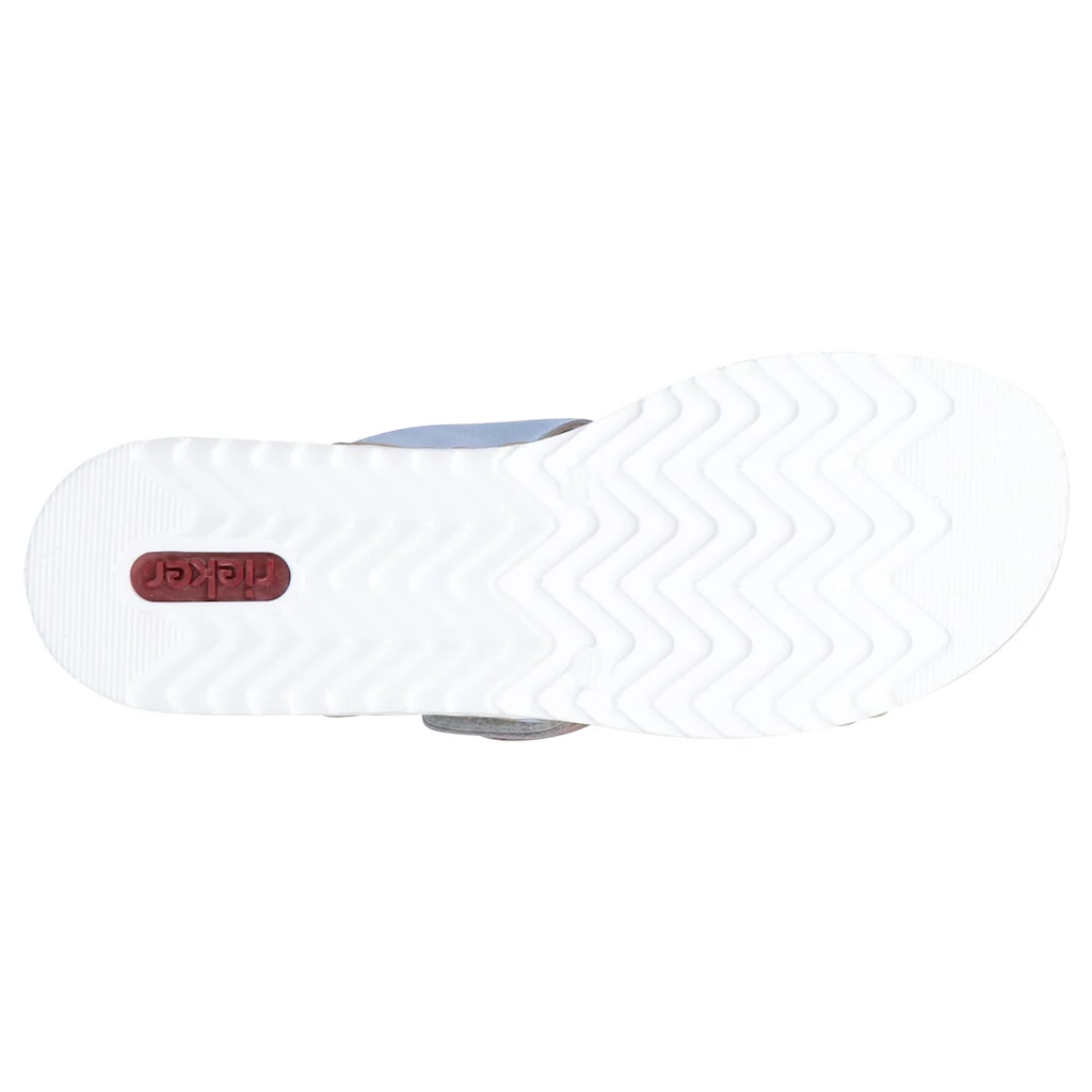 Rieker Pantolette Keilabsatz Sommerschuh Schlappen mit softer Innensohle bestellen Online Shopping