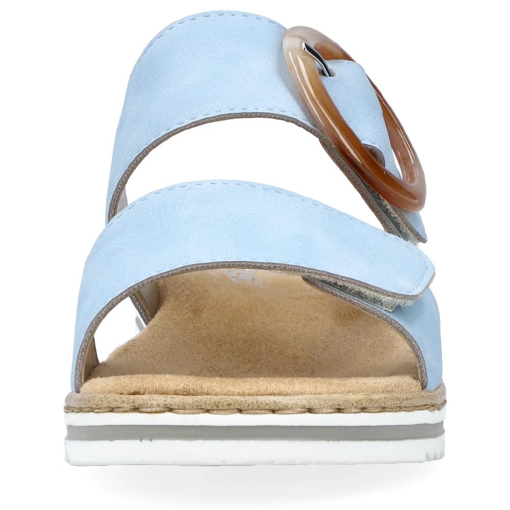 Rieker Pantolette Keilabsatz Sommerschuh Schlappen mit softer Innensohle bestellen Online Shopping