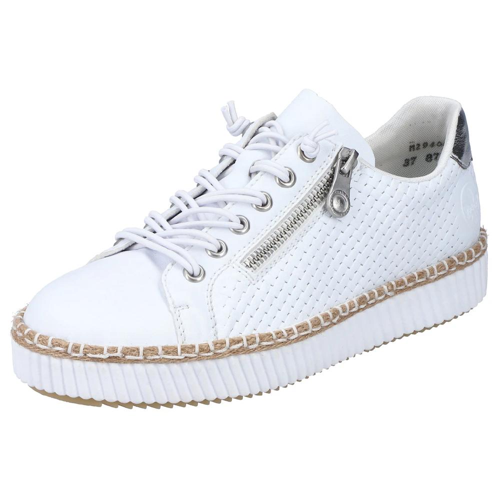 Rieker Sneaker mit modischer Ziernaht Freizeitschuh Halbschuh Schnürschuh bestellen Black Friday