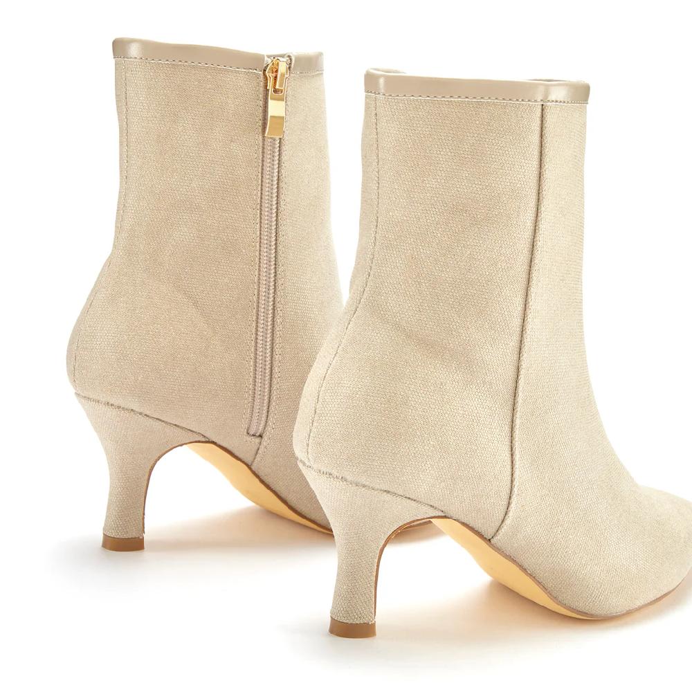 LASCANA Stiefelette High-Heel Ankle Stiefel in Denim-Optik VEGAN kaufen Lagerräumung