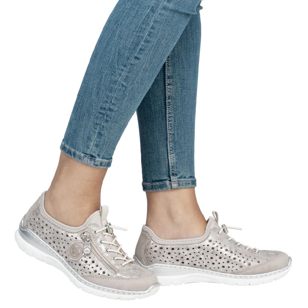 Rieker Slip-On Sneaker Schlupfschuh Freizeitschuh Halbschuh mit Schnellverschluss Super Sparpreis