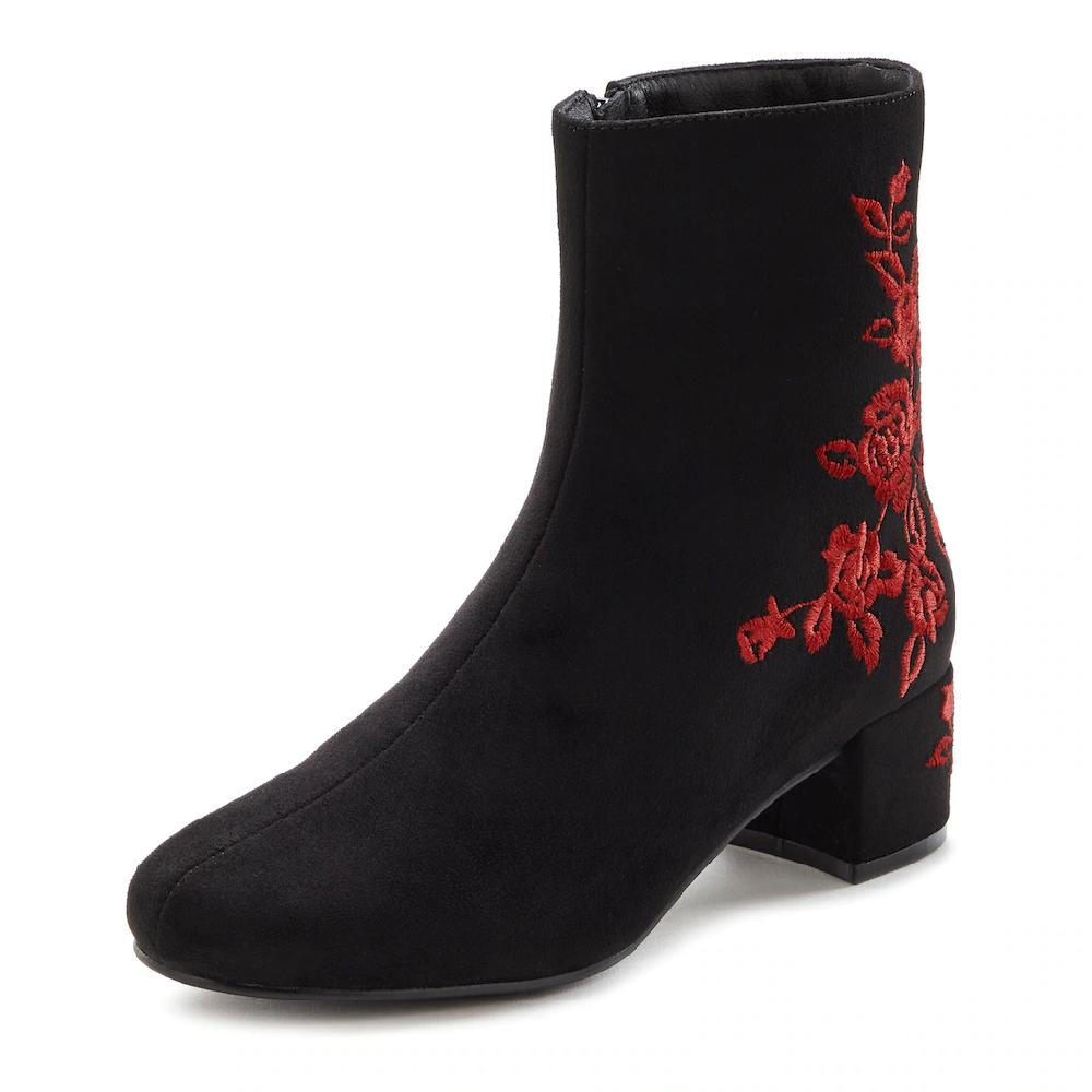 LASCANA Stiefelette mit floralem Muster Stiefel Boots VEGAN kaufen Neueste Stile