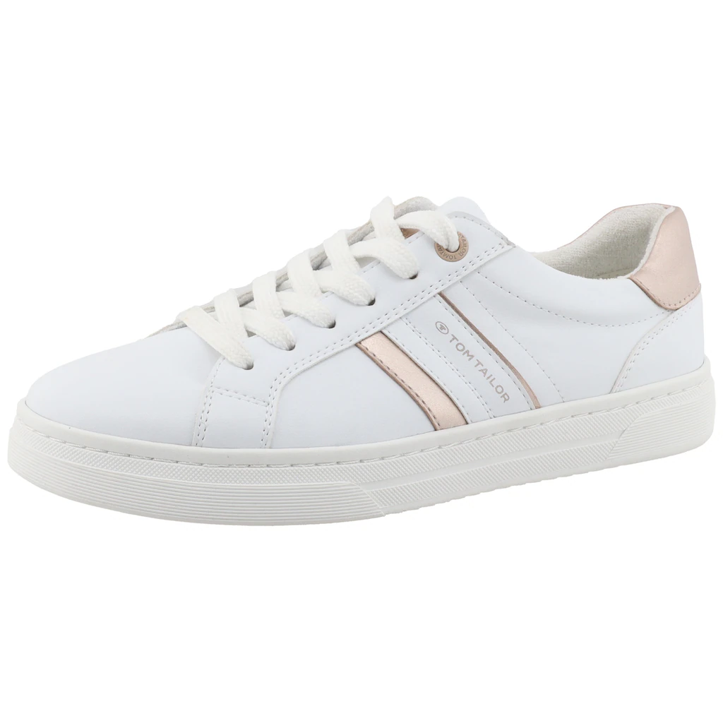 TOM TAILOR Sneaker Freizeitschuh Halbschuh Schnürschuh Kontrastbesatz an der Ferse online kaufen Sonderangebot der Fabrik