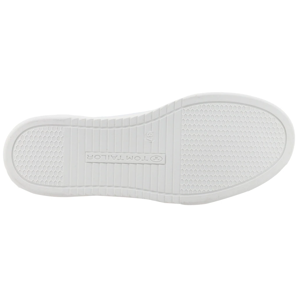 TOM TAILOR Sneaker Freizeitschuh Halbschuh Schnürschuh Kontrastbesatz an der Ferse online kaufen Sonderangebot der Fabrik