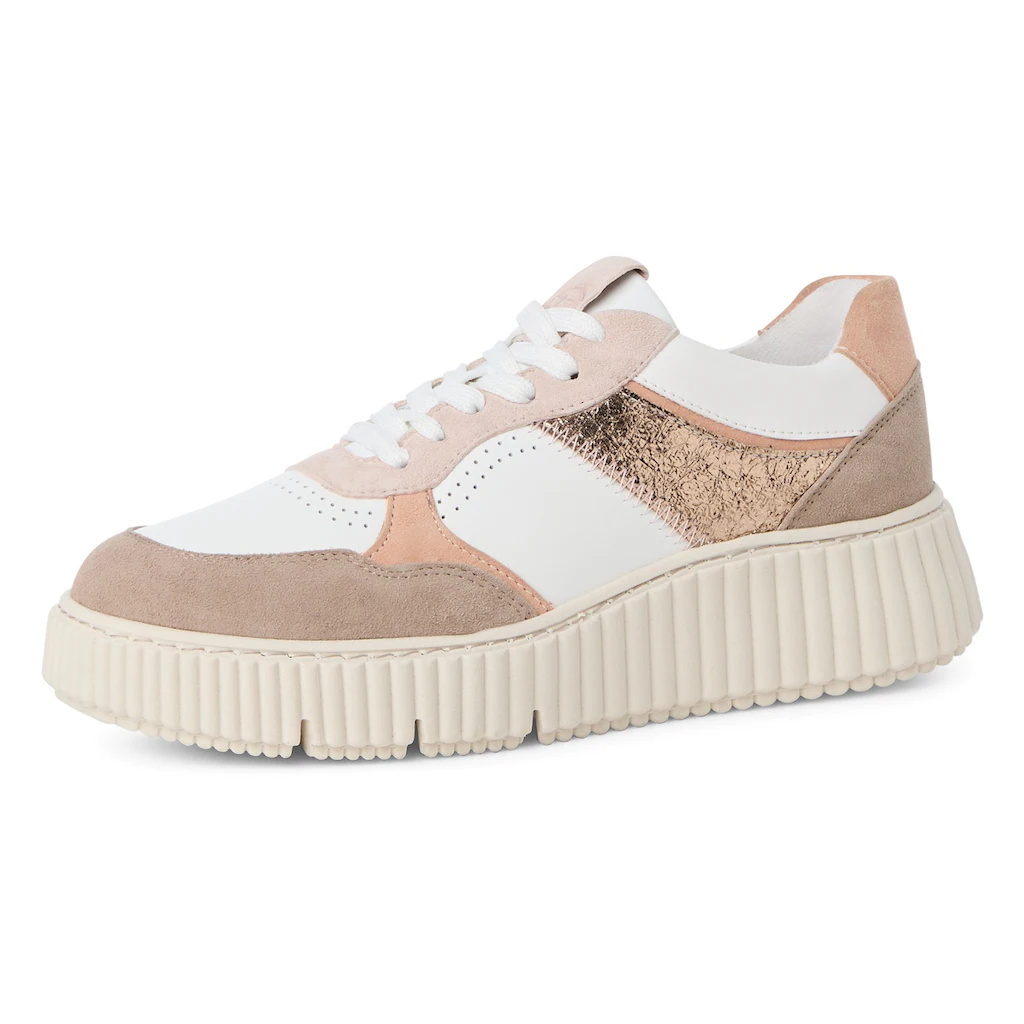 Tamaris Plateausneaker Freizeitschuh Halbschuh Schnürschuh mit TOUCH-IT Technologie kaufen Vierteljährliche Förderung
