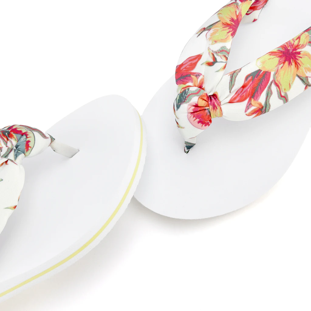 LASCANA Badezehentrenner Sandale Pantolette Badeschuh ultraleicht mit softem Band VEGAN 50% Rabatt mit kostenlosem Versand