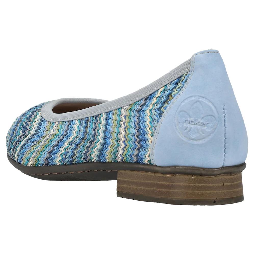Rieker Ballerina Slipper Schlupfschuh Pumps mit weicher Innensohle Großer Ausverkauf