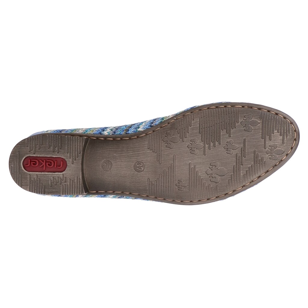 Rieker Ballerina Slipper Schlupfschuh Pumps mit weicher Innensohle Großer Ausverkauf