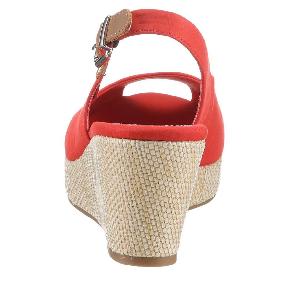 Tommy Hilfiger Sandalette »ICONIC ELBA SLING BACK WEDGE« Sommerschuh Sandale Keilabsatz mit Jutebesatz Saisonschlussverkauf