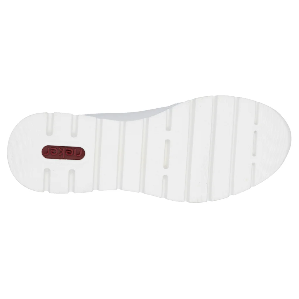 Rieker Keilsneaker Halbschuh Freizeitschuh Schnürschuh Sneaker mit Reißverschluss Lagerräumung