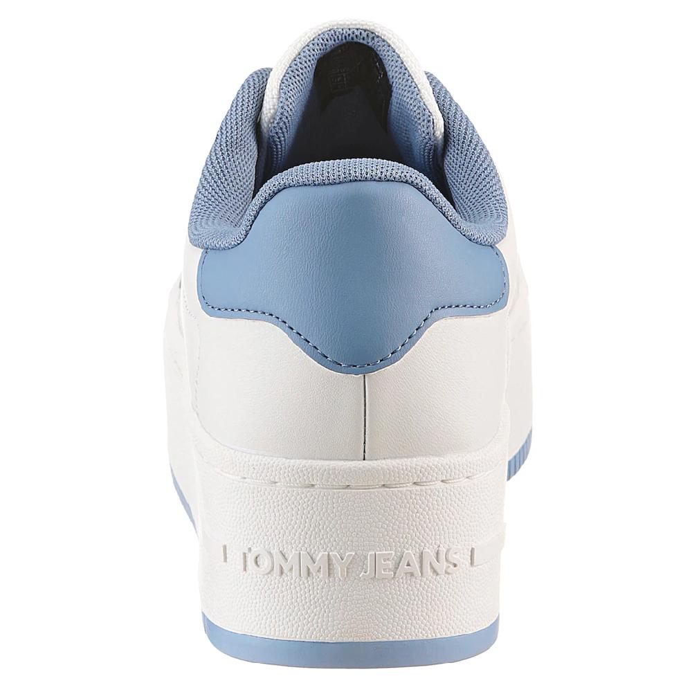 Tommy Jeans Plateausneaker »TJW FLATFORM ESS« Freizeitschuh Halbschuh Schnürschuh mit gepolstertem Schaftrand ▷ für Neuheiten