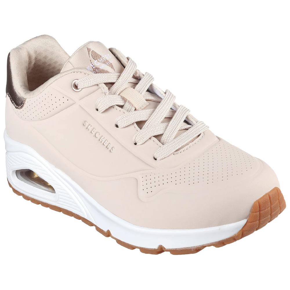 Skechers Sneaker »UNO GOLDEN AIR« Freizeitschuh Halbschuh Schnürschuhmit Metallic-Einsatz kaufen Riesige Ersparnisse